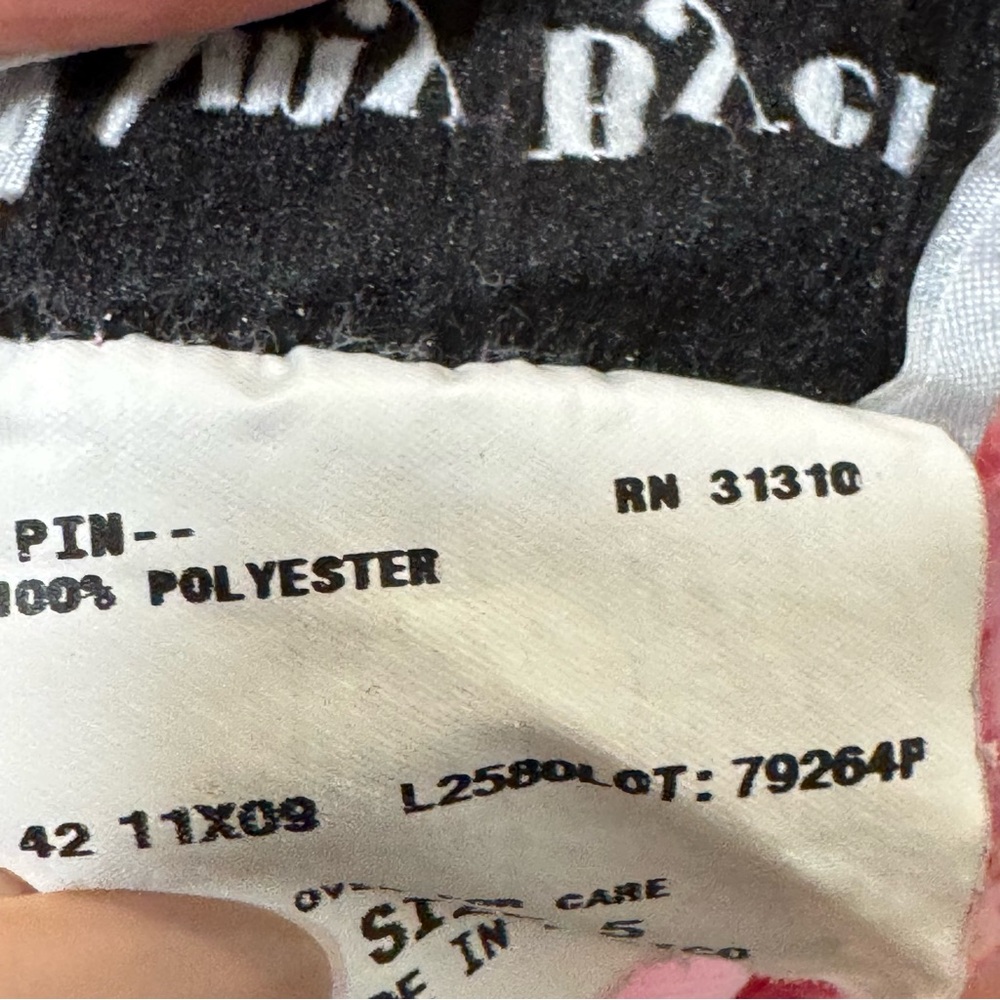 Vintage Y2K Amy Byer Asymmetrical Pink Floral Skirt layered mesh 5 - Picture 4 of 6